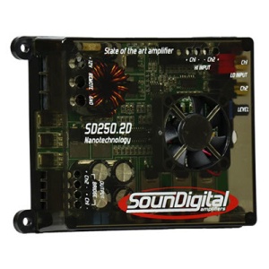 Amplificator SounDigital 250.2D NANO  Putere RMS	 125w x 2ch @ 2Ω