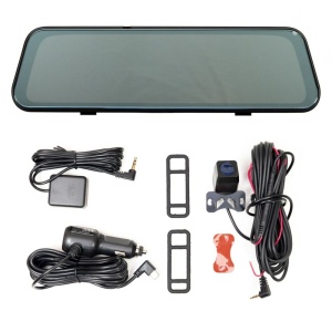 Camera auto DVR PNI Voyager S2800 UHD 4K 170° incorporata in oglinda retrovizoare, 9.66 inch, touchscreen IPS, monitorizare parcare, G-Sensor, slot card micro SD, USB-C, functie GPS, Wi-Fi, control din aplicatie, camera de mers inapoi full HD inclusa