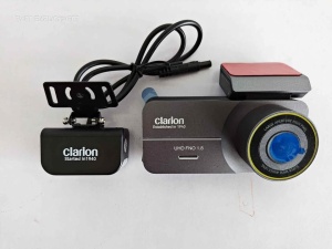 CAMERA DUALA DASH CAM DVR 2K DE FILMARE TRAFIC FATA-SPATE ADAS CABLU INREGISTRARE CONTINUA 24 7 CLARION 2K GV-F100 M02 IMPORTATOR ROMANIA