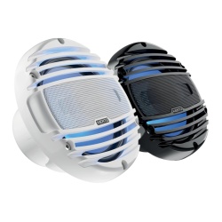 Difuzoare Marine Hertz HMX 6.5 LD / W / C, Alb / Negru, set coaxial 2 căi, 165mm, 75W RMS