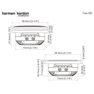FLOW300S DIFUZOARE MEDII DE 3'' HARMAN KARDON, 60W RMS - Img 6
