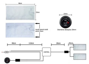 Kit Incalzire In Scaune Auto Carbon Butoane OEM 2 Pozitii Montaj Profesional In Toata Tara!