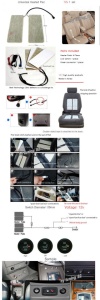 Kit Incalzire In Scaune Auto Carbon Butoane OEM 2 Pozitii Montaj Profesional In Toata Tara!