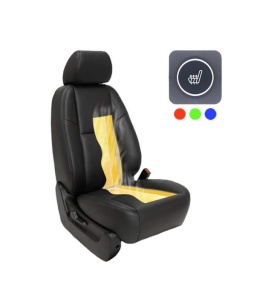 Kit Incalzire In Scaune Auto Universal Carbon Buton Patrat Push Slim 3 Trepte RGB Montaj Profesional In Toata Tara! (per scaun)