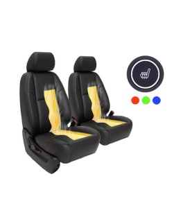 Kit Incalzire In Scaune Auto Universal Carbon Buton Rotund Push Slim 3 Trepte RGB Montaj Profesional In Toata Tara! (per scaun)