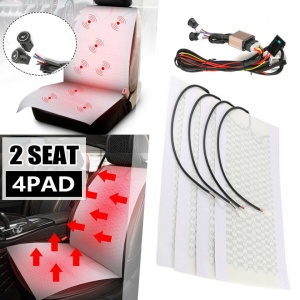 Kit Incalzire In Scaune Auto Universal Carbon Buton Rotund Push Slim 3 Trepte RGB Montaj Profesional In Toata Tara!
