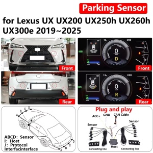 Kit senzori parcare fata-spate, dedicat Lexus UX UX200 UX250h UX260h U300