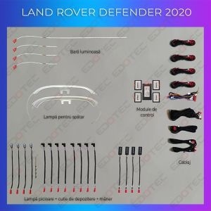Lumini ambientale Land Rover Defender 2020- set complet control telefon sau sistem original AMB-LR-DEFENDER-2020 - Img 2