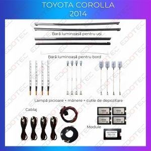 Lumini Ambientale Toyota Corolla 2014- set complet control telefon sau sistem original AMB-TO-COROLLA-2014 - Img 2