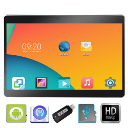 MONITOR TETIERA CU ANDROID EDOTEC TRAVELMATE 10 A2 ECRAN 10" TOUCHSCREEN REZOLUTIE HD USB SD 1080P INTERNET 4G WIFI BLUETOOTH LOGO SELECTABIL