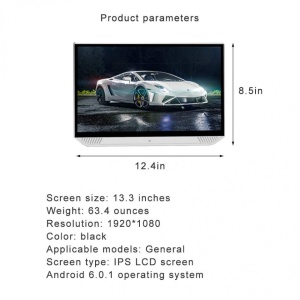 MONITOR TETIERA CU ANDROID EDT-TRAVEL13.3-A TRAVELMATE 13.3" HDMI USB SD 1080P 4K INTERNET WIFI BLUETOOTH TOUCHSCREEN REZOLUTIE FULL HD LOGO SELECTABIL - Img 5