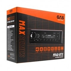 MP3 Player Auto 1DIN GAS MAX M140-BTX 4x45W Carkit Bluetooth A2DP Radio Iluminare Multicolora DSP pe 32 de Biți și 3 Iesiri (4V) Low Level