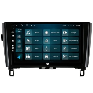 Navigatie 2K Nissan Qashqai / X-Trail (2013+), 4GB RAM, Android, Octacore, Slot Sim 4G, DSP, GPS, Wi-FI, Carplay, Android Auto, USB, Bluetooth, Waze, Touchscreen, 10.36 Inch - Img 3