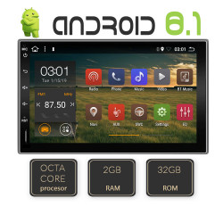 NAVIGATIE ANDROID 8.1 CARPAD EDONAV E300 OCTACORE 2 GB RAM 32 GB ROM UNITATE MULTIMEDIA CU ECRAN DE 7" GPS CARKIT 3G WIFI WAZE