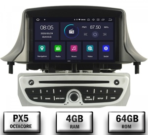 NAVIGATIE ANDROID DEDICATA RENAULT MEGANE 3 FLUENCE WITSON W2-RVT5515S PROCESOR PX5 OCTA CORE 64GB 4G RAM ECRAN IPS DSP INTERNET 4G WIFI CARKIT BLUETOOTH USB DVD AUTO RADIO GPS WAZE