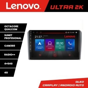 Navigatie Audi A3 8P Quad Core Lenovo Kit-049 8 core QLED Qualcomm 4+64 360 Android Waze USB Navigatie Internet Youtube Radio KIT-049+ULTRA-9-4+64