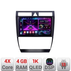 Navigatie Audi A6 Quad Core A-102 4+64 InCell Display 1K Android Waze USB Navigatie Internet Youtube Radio KIT-102+EDT-E209-RK