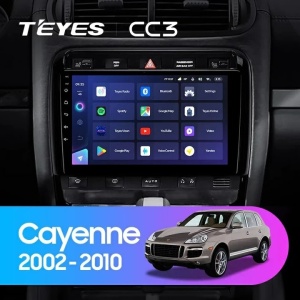NAVIGATIE AUTO TEYES CC3 2K PORSCHE CAYENNE 2002-2010 4+32GB 9.5" QLED OCTA-CORE 2GHZ ANDROID 4G BLUETOOTH 5.1 DSP - Img 2