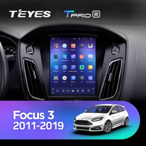 NAVIGATIE AUTO TEYES TIP TESLA TPRO 2 FORD FOCUS 3 2010-2018 4+64GB 9.7" QLED OCTA-CORE 1.8GHZ ANDROID 4G BLUETOOTH 5.1 DSP