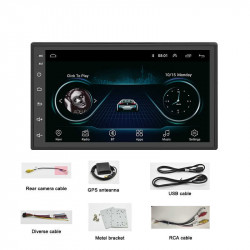 NAVIGATIE CARPAD 2DIN UNIVERSALA ANDROID 8.1 EDOTEC EDT-E200 ECRAN 7'' CAPACITIV USB INTERNET 3G DVR WAZE GPS