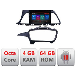 NAVIGATIE CARPAD ANDROID 10 DEDICATA HYUNDAI SONATA 2014-2018 ECRAN CAPACITIV OCTACORE 4GB RAM 64 GB ROM DVR CARKIT BLUETOOTH MIRROR LINK MODEL LENOVO KIT-417+EDT-E509-PRO