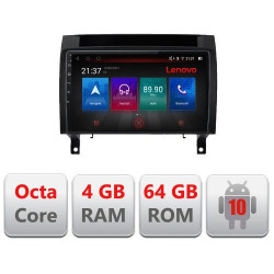 NAVIGATIE CARPAD ANDROID 10 DEDICATA MERCEDES SLK 2004-2011 ECRAN CAPACITIV OCTACORE 4GB RAM 64 GB ROM DVR CARKIT BLUETOOTH MIRROR LINK MODEL LENOVO KIT-SLK+EDT-E509-PRO