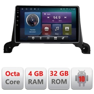 NAVIGATIE CARPAD ANDROID 10 DEDICATA PEUGEOT 5008 2016-2020 ECRAN 9" CAPACITIV INTERNET 3G WIFI PROCESOR CORTEX A9 OCTA CORE 4G RAM 32GB 1,6 GHZ DVR CARKIT BLUETOOTH MIRROR LINK MODEL KIT-5008+EDT-E409