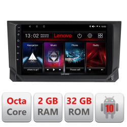 NAVIGATIE CARPAD ANDROID 10 DEDICATA SEAT IBIZA 2017- ECRAN CAPACITIV OCTACORE 2GB RAM 32 GB ROM DVR CARKIT BLUETOOTH MIRROR LINK MODEL LENOVO KIT-IBZ+EDT-E509