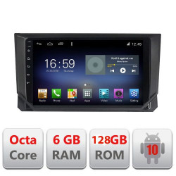 NAVIGATIE CARPAD ANDROID 10 DEDICATA SEAT IBIZA 2017-, ECRAN CAPACITIV OCTACORE 6GB RAM 128GB ROM DVR CARKIT BLUETOOTH MIRROR LINK MODEL LENOVO KIT-IBZ+EDT-E609