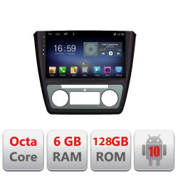 NAVIGATIE CARPAD ANDROID 10 DEDICATA SKODA YETI 2009-2014 ECRAN CAPACITIV OCTACORE 6GB RAM 128GB ROM DVR CARKIT BLUETOOTH MIRROR LINK MODEL LENOVO KIT-YETI+EDT-E609