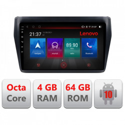 NAVIGATIE CARPAD ANDROID 10 DEDICATA SUZUKI SWIFT 2017-, ECRAN CAPACITIV OCTACORE 4GB RAM 64 GB ROM DVR CARKIT BLUETOOTH MIRROR LINK MODEL LENOVO KIT-2179+EDT-E509-PRO