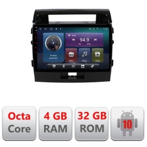 NAVIGATIE CARPAD ANDROID 10 DEDICATA TOYOTA LAND CRUISER L200 2008-2015 ECRAN 9" CAPACITIV INTERNET 3G WIFI PROCESOR OCTA CORE 4G RAM 32GB 1,6 GHZ DVR CARKIT BLUETOOTH MIRROR LINK MODEL KIT-381+EDT-E410