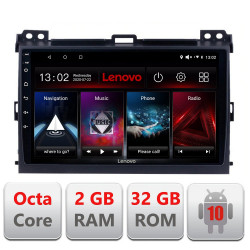 NAVIGATIE CARPAD ANDROID 10 DEDICATA TOYOTA PRADO J120 2004-2009 ECRAN CAPACITIV OCTACORE 2GB RAM 32 GB ROM DVR CARKIT BLUETOOTH MIRROR LINK MODEL LENOVO KIT-456+EDT-E509