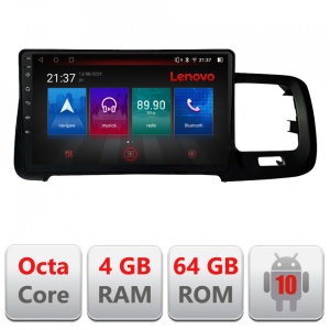 NAVIGATIE CARPAD ANDROID 10 DEDICATA VOLVO S60 2008-2014 ECRAN CAPACITIV OCTACORE 4GB RAM 64 GB ROM DVR CARKIT BLUETOOTH MIRROR LINK MODEL LENOVO KIT-S60-08+EDT-E509-PRO