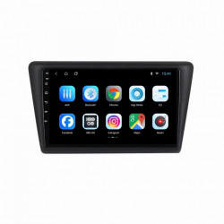 NAVIGATIE CARPAD ANDROID 11 DEDICATA SKODA RAPID 2011 - 2019 ECRAN IPS 9" INTERNET WIFI QUADCORE 2GB RAM 32GB MEMORIE INTERNA SUNET DSP DVR CARKIT BLUETOOTH MIRRORLINK MODEL KIT-RAPID+EDT-M150