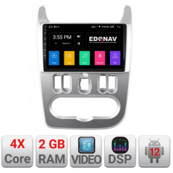 NAVIGATIE CARPAD ANDROID 12 DEDICATA Dacia Duster 2010-2012 A-099 4x+2GB VIDEO DSB KIT-099+EDT-E209v2