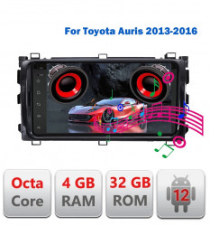 NAVIGATIE CARPAD ANDROID 12 DEDICATA TOYOTA AURIS E180 2013-2015 ECRAN QLED 8" INTERNET WIFI SIM 4G PROCESOR OCTACORE 4GB RAM 32GB MEMORIE SSD SUNET DSP DVR CARKIT BLUETOOTH CARPLAY ANDROID AUTO WIRELESS MODEL KIT-AURIS2013+EDT-409