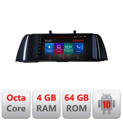 NAVIGATIE CARPAD ANDROID DEDICATA BMW SERIA 5 F10 2010-2012 ECRAN CAPACITIV OCTACORE 4GB RAM 64 GB ROM DVR CARKIT BLUETOOTH MIRROR LINK MODEL LENOVO KIT-f10-cic+EDT-E509-PRO