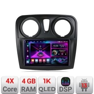 Navigatie Dacia Sandero Logan 2012-2020 A-sandero 4+64 InCell Display 1K Android Waze USB Navigatie Internet Youtube Radio kit-sandero+EDT-E209-RK