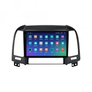 Navigatie dedicata cu Android Hyundai Santa Fe II 2006 - 2012, 8GB RAM, Radio GPS Dual Zone, Display 2K 360°, QLED 9.5" Touchscreen, Internet Wi-Fi si slot SIM 4G, Bluetooth, MirrorLink, USB, Waze - Img 5