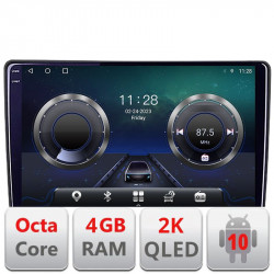Navigatie dedicata Fiat Tipo 2020- Android Octa Core Ecran 2K QLED GPS 4G 4+32GB 360 KIT-tipo2022+EDT-E409-2K