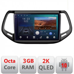 Navigatie dedicata Jeep Compass 2017 B-739 Android Ecran 2K QLED octa core 3+32 carplay android auto KIT-732+EDT-E310V3-2K