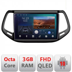 Navigatie dedicata Jeep Compass 2017 B-739 Android Ecran QLED octa core 3+32 carplay android auto KIT-732+EDT-E310V3
