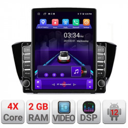 Navigatie dedicata Skoda Superb 3 2015- K-932 ecran tip TESLA 9.7" cu Android Radio Bluetooth Internet GPS WIFI 2+32 DSP Quad Core