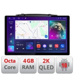 Navigatie dedicata VW Touareg 2012-2019 N-1142 Edonav ecran 13" 2K 8 si 128 Android Waze USB Navigatie 4G 360 Toslink Youtube Radio KIT-1142+EDT-E413-2K