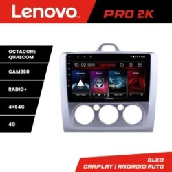 Navigatie Ford Focus 2 Manual Lenovo Kit-140-manual 8 core QLED 2K 4+64 360 Android Waze USB Navigatie Internet Youtube Radio KIT-140-MANUAL+PRO-2K-9-4+64