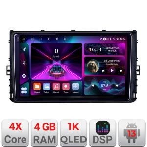 Navigatie grupul VW A-933 4+64 InCell Display 1K Android Waze USB Navigatie Internet Youtube Radio kit-933+EDT-E209-RK