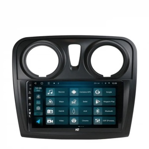 Navigatie HUB64 Dacia Logan / Sandero, 4GB RAM, Android 13, Octacore, Slot Sim 4G, DSP, GPS, Wi-FI, Carplay, Android Auto, USB, Bluetooth, Waze, Touchscreen, 9 inch - Img 3