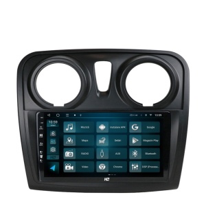 Navigatie HUB64 Dacia Logan / Sandero, 4GB RAM, Android 13, Quadcore, DSP, GPS, Wi-FI, Carplay, Android Auto, USB, Bluetooth, Waze, Touchscreen, 9 inch - Img 3