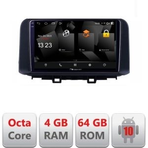 Navigatie Hyundai Kona 5510-1058 Android Octa Core 720p 4+64 DSP 360 camera carplay android auto KIT-1058+NAM5510-AXZ